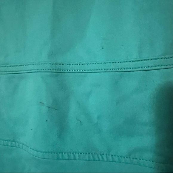 Lululemon Sweater Blue Teal High Neck Gathered Arms Pockets. - Picture 4 of 11